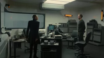Black boots worn by Officer K (Ryan Gosling) as seen in Blade Runner 2049