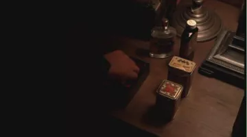 Hiroshi's Bottle of L’Aromarine Thé-Tea perfume in Carnivale S02E02