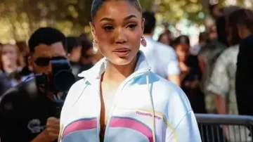 Chaqueta deportiva PFW Coi Leray de Coi Leray en Coi Leray - Desfile de moda Casablanca SS27 en París - 02.10.2026