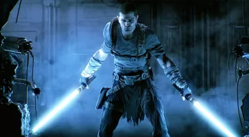 la estatua de tamaño natural de Starkiller (Sam Witwer) en Star Wars: Rebels 2,00