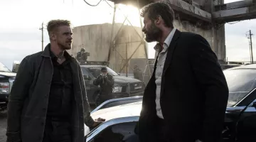 The white shirt of Wolverine (Hugh Jackman) in Logan
