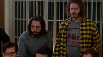 The t-shirt Nintendium of Erlich (T. J. Miller) in Silicon Valley
