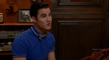 The polo blue by Blaine Anderson (Darren Criss) in Glee S06E01