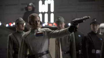 the blaster Orson Krennic (Ben Mendelsohn) in Rogue One : A Star wars story