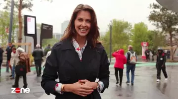 the trench coat d' Ophélie Meunier in the Forbidden Zone of the 14/05/2017