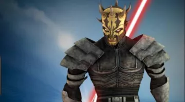 The costume of Savage Opress in Star Wars : The clone wars