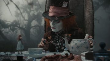 El sombrero del sombrerero loco (Johnny Depp) en Alicia en el País de las Maravillas