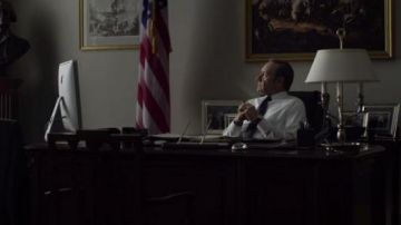 The Imac of Frank Underwood (Kevin Spacey) in House of Cards