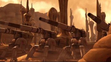 The replica of the Prototype AV-7 in Star Wars : The Clone Wars