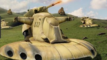 The replica of the AAT 7 in Star Wars : The Clone Wars