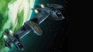 The replica of the Magnaguard fighter in Star Wars : The Clone Wars
