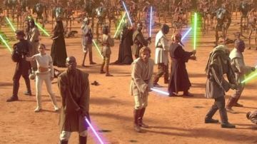 the boots of Padme Amidala (Natalie Portman) in Star Wars I : attack of The clones