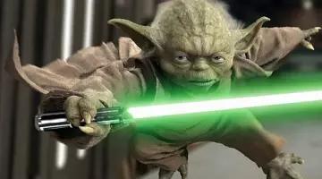 La réplique du sabre laser de Maître Yoda dans Star Wars II : L'attaque des clones