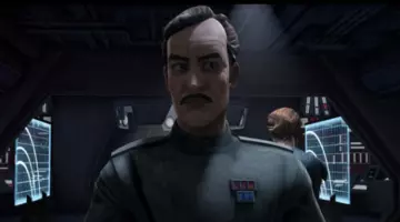 Badge of an officer in Star wars The clone wars
