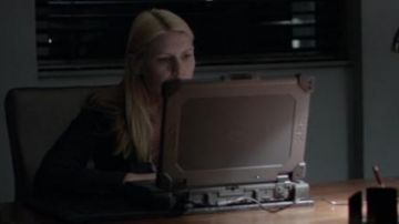The portable computer of Carrie Mathison (Claire Danes) in Homeland