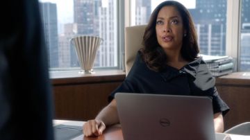 The laptop in grey from Dell, Jessica Pearson (Gina Torres) in "Suits"
