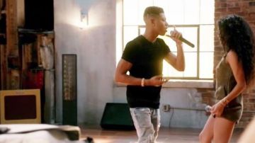 The speaker column seen in the rehearsal room of Empire