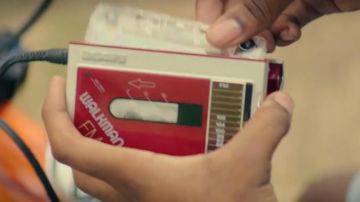 The drive cassette walkman of Malcolm (Shameik Moore) in "Dope"