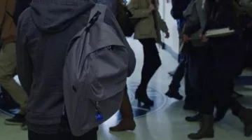 Grey Backpack worn by Clay Jensen (Dylan Minnette) in 13 Reasons Why