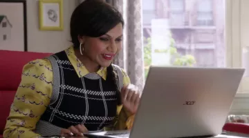 L'ordinateur portable de Mindy La­hiri (Mindy Ka­ling) dans The Mindy Pro­ject