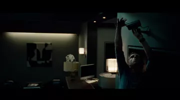 The computer screen seen in Back to the wall