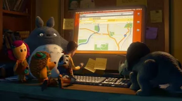 The computer screen seen in Toy Story 3