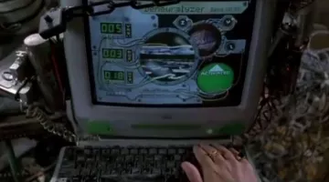 The computer imac g3 green seen in Men in Black 2