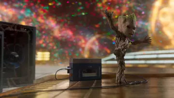 La compilation (version CD) Awesome Mix Vol.2 danes Les gardiens de la galaxie Vol.2