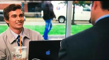 The laptop of Mike Pancake (Dave Franco) in Jet Lag