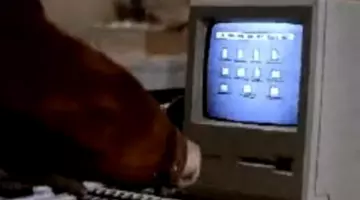 The Macintosh computer seen in Star Trek