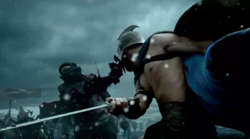 The sword of Themistocles (Sullivan Stapleton) in 300 birth of an Empire