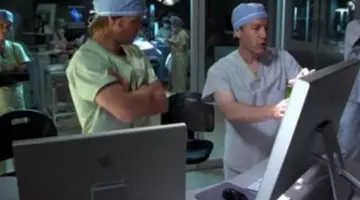 The computer screen seen in Dr. House