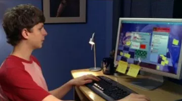 The computer screen of Fred (Michael Cera) in Extreme movie