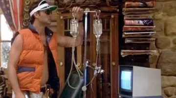 L'ordinateur Apple II de Hunter S. Thompson (Bill Murray) dans Where the Buffalo Roam