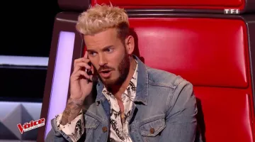 Le smartphone Apple iPhone 7 de M Pokora dans The Voice