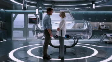 Le chemisier blanc de Aurora Lane (Jennifer Lawrence) dans Passengers
