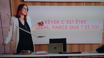 The notebook of Valentine Winfeld (Audrey Fleurot) in The ideal