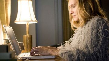 Le macbook laptop de Sarah Jessica Parker dans le film sex and the city