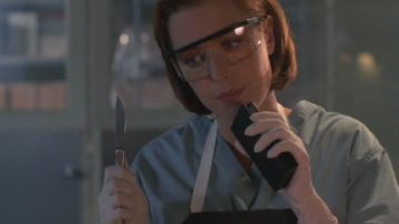 The voice of Dana Scully (Gillian Anderson) in X-Files season 10