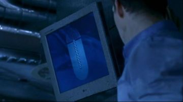 the screen LG in the hive in the movie resident evil