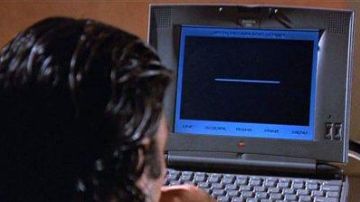 The Apple Powerbook 540c of Miguel Bain (Antonio Banderas) in Assassins