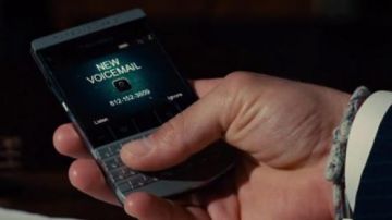 The BlackBerry Porsche Design seen in The Judge