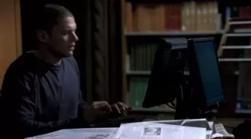 L'écran de PC de Michael Scofield (Wentworth Miller) dans Prison Break S04E01