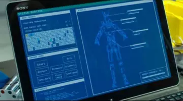 The computer Sony VAIO seen in Chappie