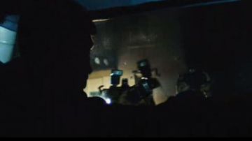 The cameras of the paparazzi in Slumdog Millionaire