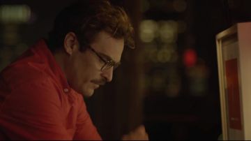 The computer white of Theodore Twombly (Joaquin Phoenix) in Her