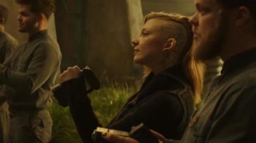 The camcorder of Cressida (Natalie Dormer) in the Hunger Games – The Revolt : part 2