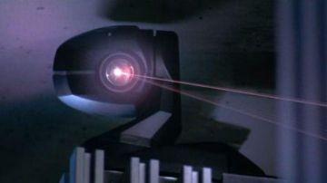 the holographic projector in Resident Evil