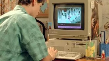 The computer Unisys used by Josh Baskin (Tom Hanks) in Big
