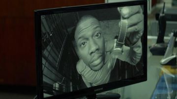 The computer screen Samsung Pawn Shop Owner (James Logan) in "probation"